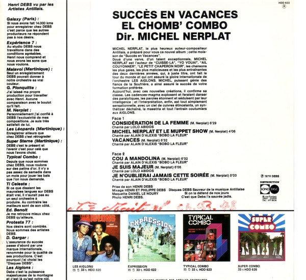 El Chomb' Combo, Michel Nerplat – Succes En Vacances (LP, France - 1978)
