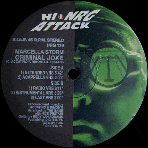 Marcella Storm – Criminal Joke (12", Italy - 1995)