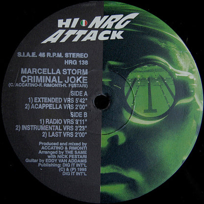Marcella Storm – Criminal Joke (12", Italy - 1995)