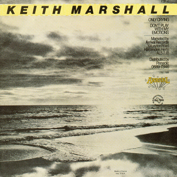 Keith Marshall – Only Crying (7", UK - 1981)