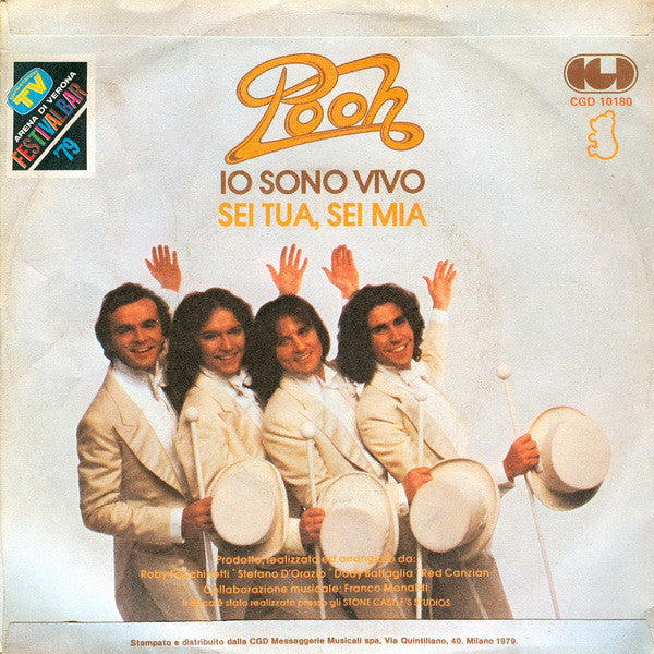 Pooh – Io Sono Vivo (7", Italy - 1979)