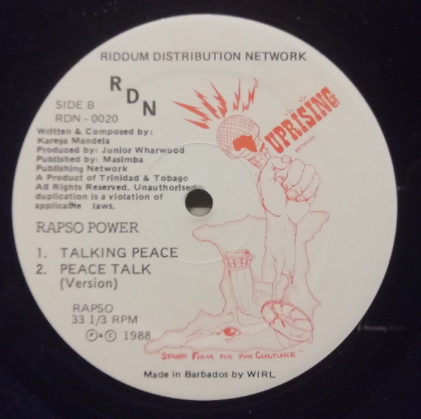 Karega Mandela – Rapso Power (12", Trinidad & Tobago - 1988)