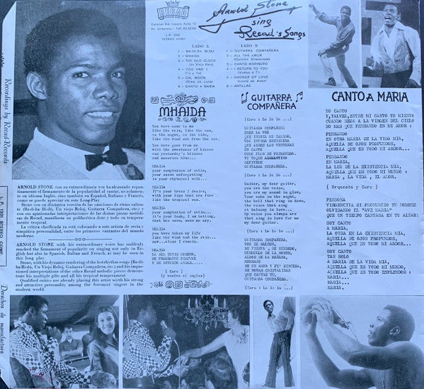 Arnold Stone – Ba-Di-Ba Bi-Du (LP, Album, Venezuela - 1969)