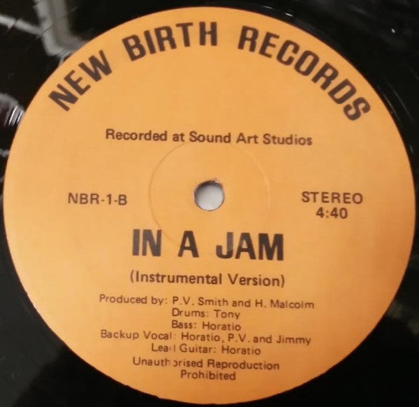 Horatio Soul – In a Jam (12", Canada - 1983)