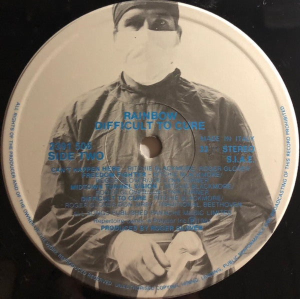 Rainbow – Difficult To Cure (LP, Album, Italy - 1981)