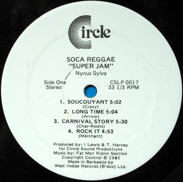 Nynus Sylva – Soca-Reggae Super Jam - Reggae Down Carnival Showcase 85 (LP, Album, Barbados - 1985)