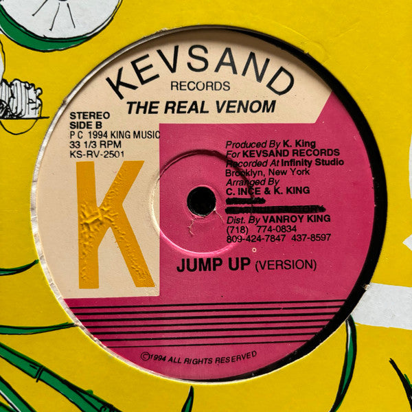 The Real Venom – Jump Up Jump Up (12", Barbados - 1994)