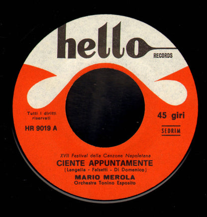 Mario Merola – Ciente Appuntamente (7", Italy - 1969)