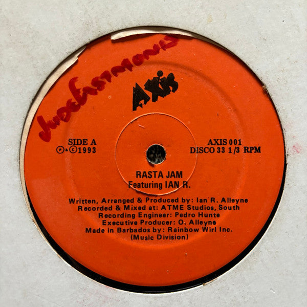 Ian Alleyne, CarolAnn Scantlebury – Rasta Jam / Woman Tekover (12", Barbados - 1993)
