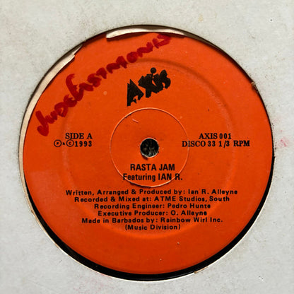 Ian Alleyne, CarolAnn Scantlebury – Rasta Jam / Woman Tekover (12", Barbados - 1993)