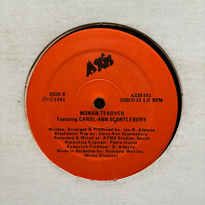 Ian Alleyne, CarolAnn Scantlebury – Rasta Jam / Woman Tekover (12", Barbados - 1993)