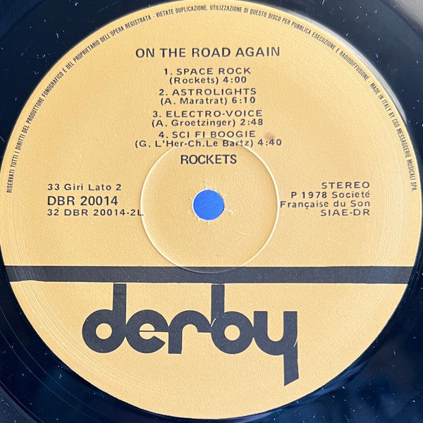 Rockets – On The Road Again (LP, Album, Italy - 1978)