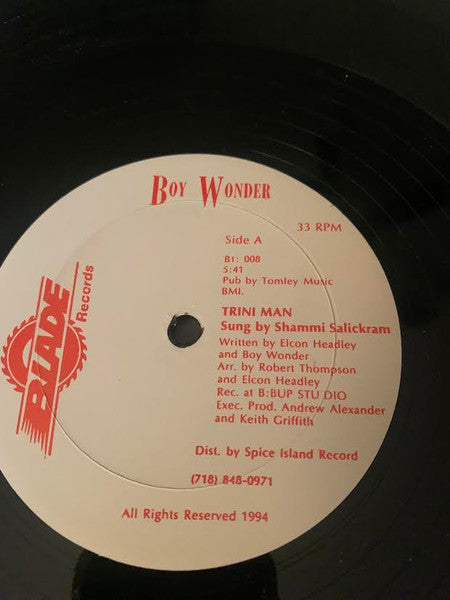 Boy Wonder (32) – Trini Man (12", US - 1994)