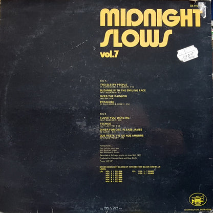 Milt Buckner, Guy Lafitte, Sam Woodyard – Midnight Slows Vol.7 (LP, Album, France - 1977)