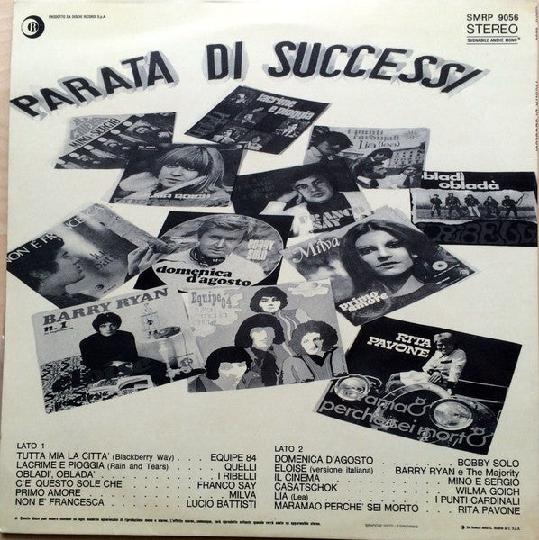 Various – Parata Di Successi (LP, Compilation, Italy - 1969)
