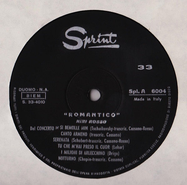 Nini Rosso – Romantico (LP, Italy - 1966)