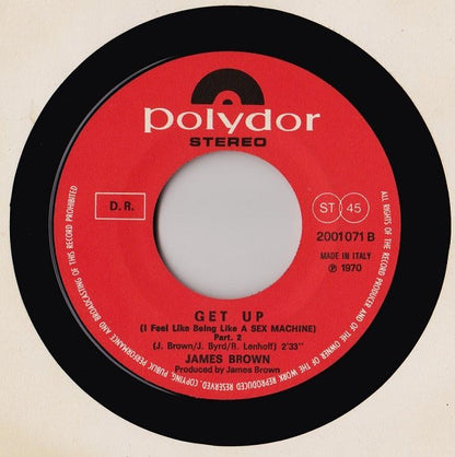 James Brown – Sex Machine (Part 1 & Part 2) (7", Italy - 1970)
