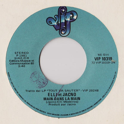 Elli & Jacno – Main Dans La Main (7", Italy - 1981)