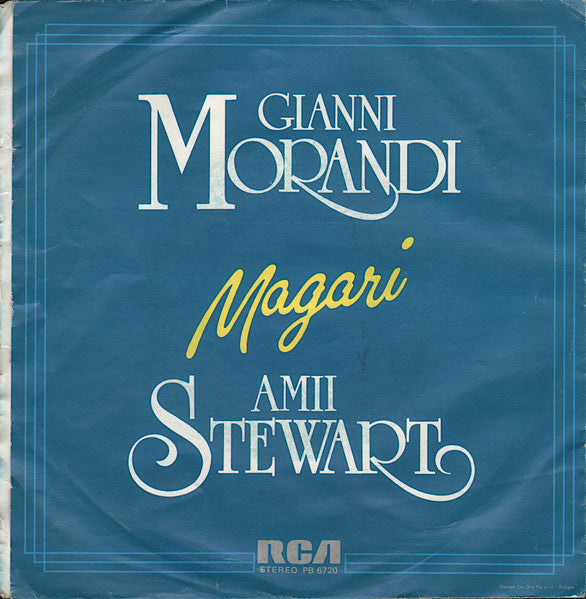 Gianni Morandi, Amii Stewart – Grazie Perché (7", Italy - 1983)