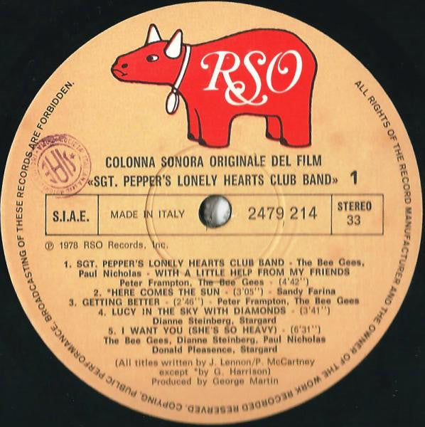 Various – Sgt. Pepper's Lonely Hearts Club Band (LP, Album, Italy - 1978)