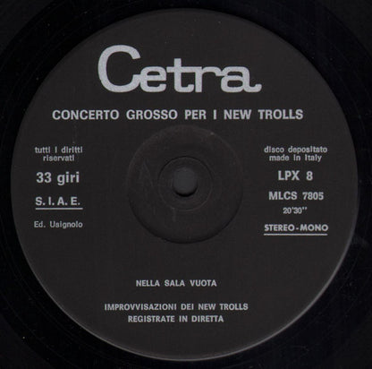 New Trolls – Concerto Grosso Per I New Trolls (LP, Album, Italy - 1971)
