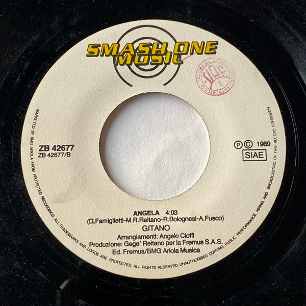 Gitano – Pelle Di Luna / Angela (7", Italy - 1989)
