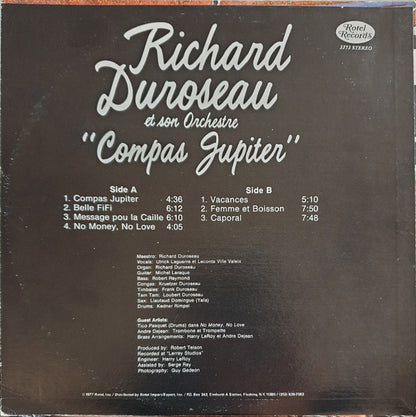 Richard Duroseau Et Son Orchestre – Compas Jupiter (LP, US - 1977)
