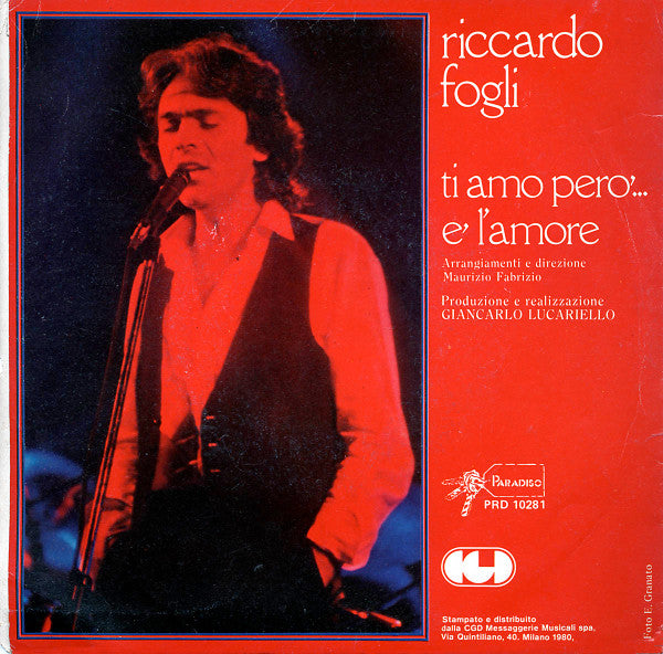 Riccardo Fogli – Ti Amo Però... (7", Italy - 1980)