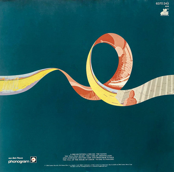 The Alan Parsons Project – Tales Of Mystery And Imagination (LP, Album, Reissue, Germany)
