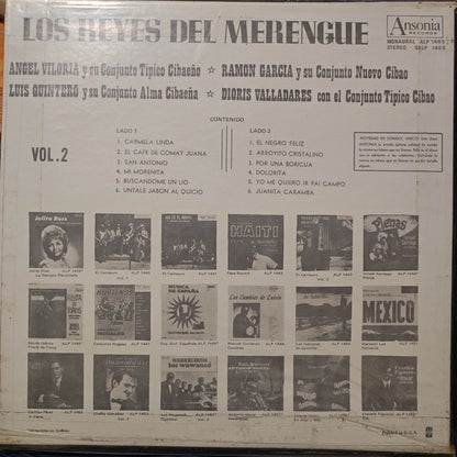 Angel Viloria, Luis Quintero (2), Ramon Garcia (2), Dioris Valladares – Los Reyes Del Merengue Vol. 2 (LP, Compilation, US)
