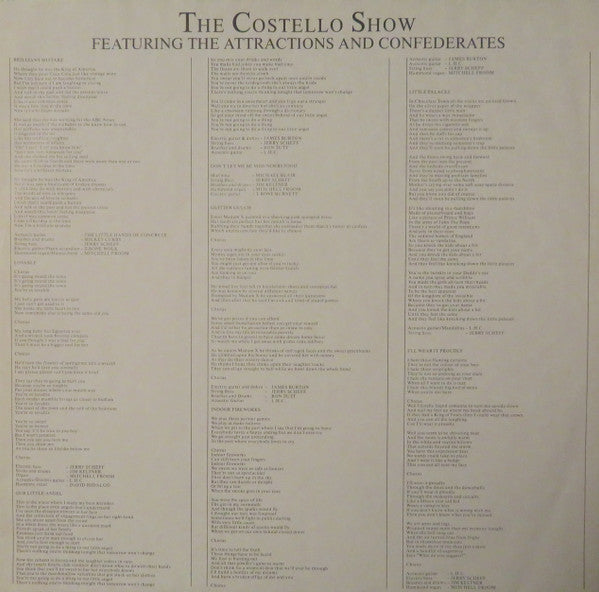 The Costello Show, The Attractions, The Confederates – King Of America (LP, Album, Europe - 1986)