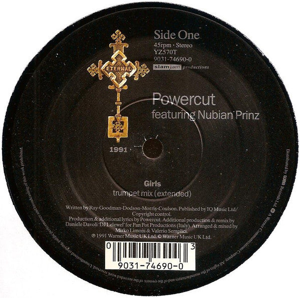 Powercut (2), Nubian Prinz – Girls (12", UK - 1991)