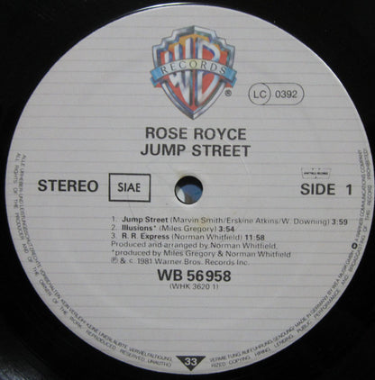 Rose Royce – Jump Street (LP, Album, Italy - 1981)