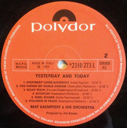 Bert Kaempfert & His Orchestra – Yesterday And Today (LP, Italy - 1973)