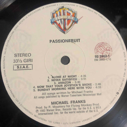 Michael Franks – Passionfruit (LP, Album, Italy - 1984)