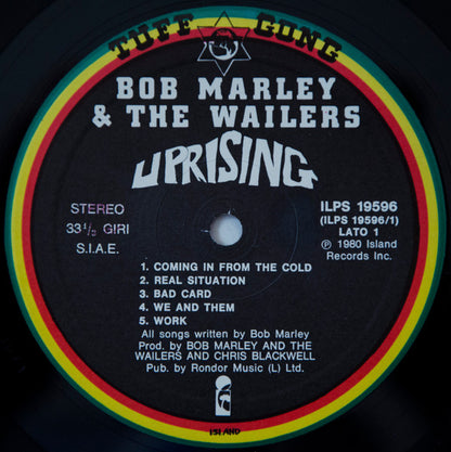 Bob Marley & The Wailers – Uprising (LP, Album, Italy - 1980)