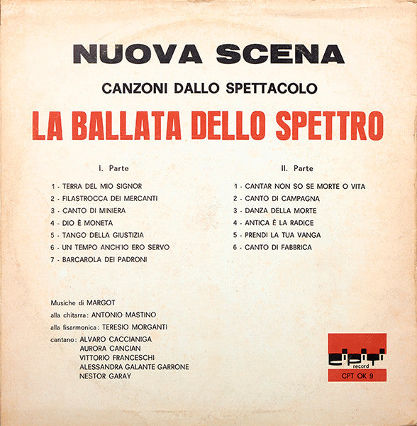 Nuova Scena – La Ballata Dello Spettro (LP, Album, Italy - 1973)