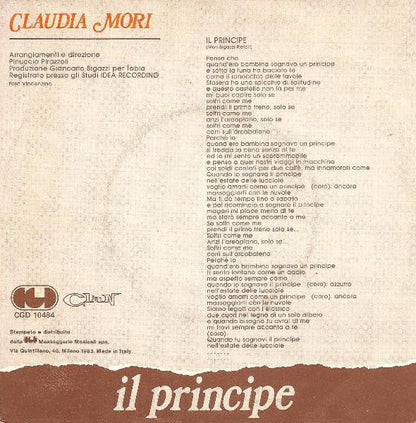 Claudia Mori – Il Principe (7", Italy - 1983)