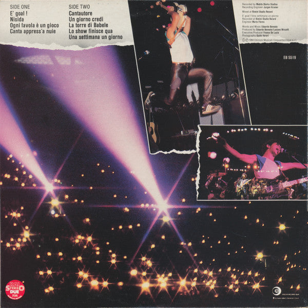 Edoardo Bennato – Edoardo Bennato Live ! - È Goal ! (LP, Album, Italy - 1984)