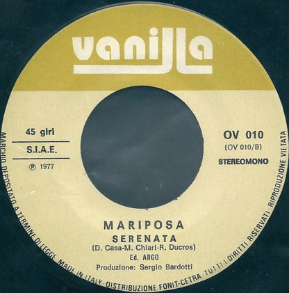 Mariposa (10) – La Prima Rosa  (7", Italy - 1977)