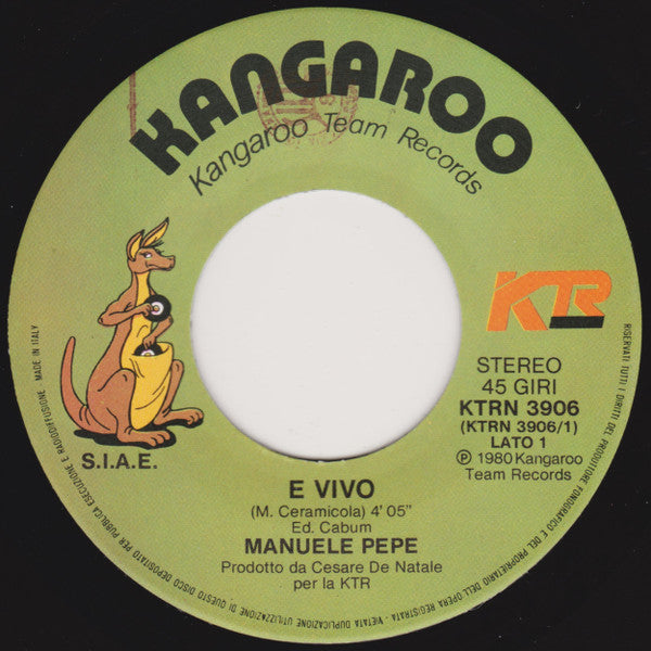 Manuele Pepe – E Vivo / Più Su (7", Italy - 1980)