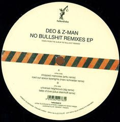 Deo & Z-Man – No Bullshit Remixes EP (12", Germany - 2014)