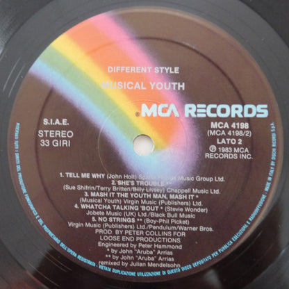 Musical Youth – Different Style (LP, Album, Italy - 1983)