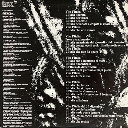 Francesco De Gregori – Viva L'Italia (LP, Album, Italy - 1979)