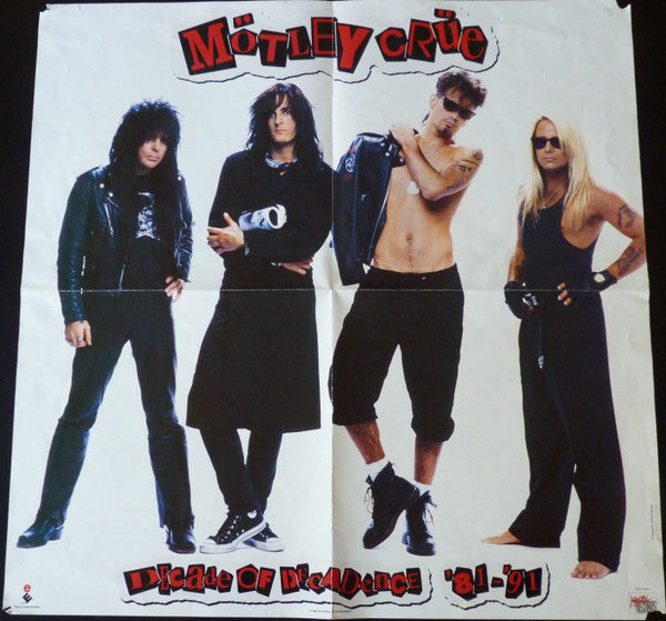 Mötley Crüe – Decade Of Decadence '81-'91 (LP, Compilation, Europe - 1991)