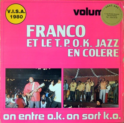 Franco, Orchestre T.P.O.K. Jazz – On Entre O.K. On Sort K.O. (Volume 2) (LP, France - 1980)