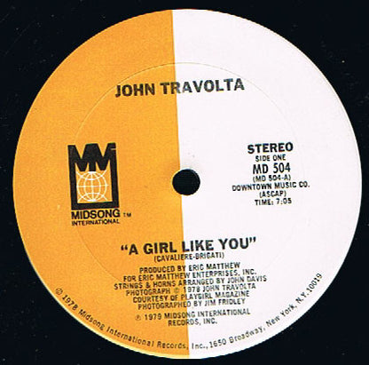John Travolta – A Girl Like You (12", US - 1979)
