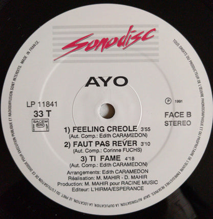 Ayo (59) – Ayo (LP, Album, France - 1991)