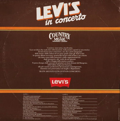 Various – Levi's In Concerto (Country Music) (LP, Compilation, Italy - 1982)