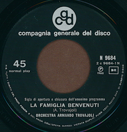 Armando Trovaioli E La Sua Orchestra – La Famiglia Benvenuti (7", Italy - 1968)